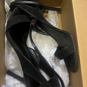 Elegant Black Women's Strappy Heels